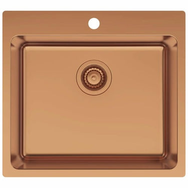 Lavabo LA 550 køkkenvask 550x500mm m/hanehul PVD kobber - 1