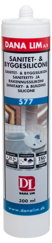 Sanitets & Byggesilicone 577 Brun 300ml - 1
