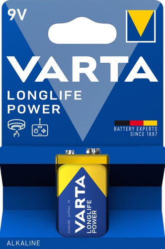 Varta batteri Longlife Power 9V 1-STK - 1