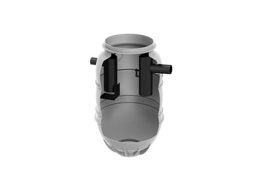 ACO LIPUMAX-P fedtudskiller PEHD 4l/s/270/516ltr/DN110 m/slamfang grå - 1