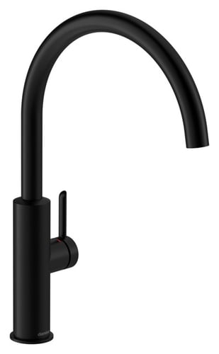 Damixa Iris køkkenarmatur 225mm C-tud mat sort - 1