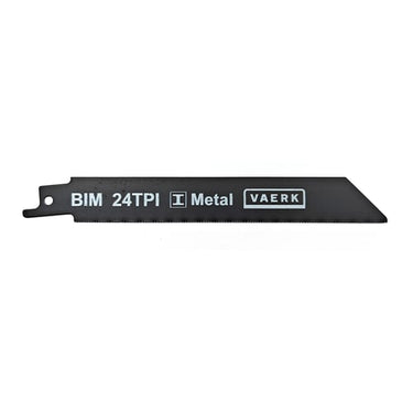 Bajonetsavklinge metal 150x19mm 24TPI FINE 5 stk HSS Bimetal M2 tænder - 1