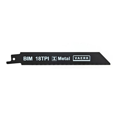 Bajonetsavklinge metal 150x19mm 18TPI 5 stk HSS Bimetal M2 tænder - 1