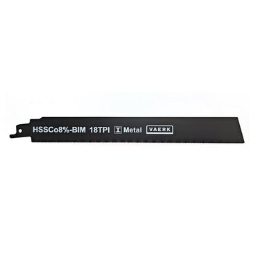 Bajonetsavklinge metal 225x25mm 18TPI 5 stk HSSCo8% - Bimetal M2 tænder - 1