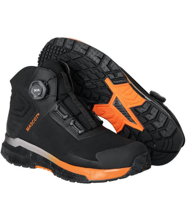 Mascot Sikkerhedsstøvle F1681 sort/stærk orange str 45 - 1