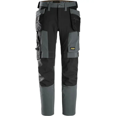 Snickers stretch arbejdsbukser 6218 koksgrå/sort str 156 - 1