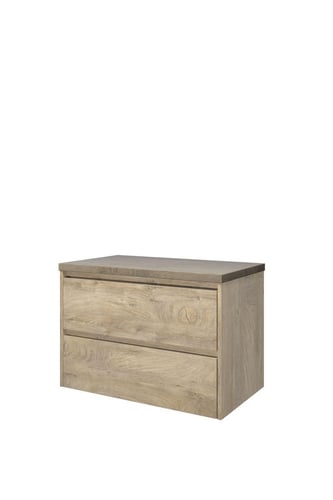 Sanibell Proline møbelsæt 81x46cm rå eg - 1