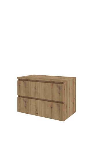 Sanibell Proline møbelsæt 81x46cm med lameller urban eg - 1