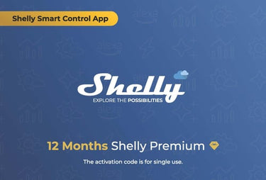 Shelly Cloud Premium 1 års voucher - Til Shelly Smart Control app - 1