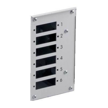 Forplade for DIN BOKS 6XSC duplex adapter - 1