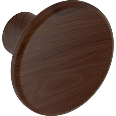 Ifö knopgreb t/møbel Ø28 x 19 mm nøddetræ - 1