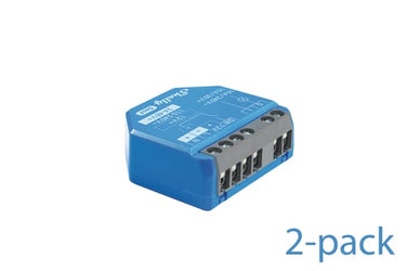 Shelly 1 Gen4 2-pack - WiFI & Zigbee relæ med potentialfrit kontaktsæt (12-48VDC/230VAC) - 1