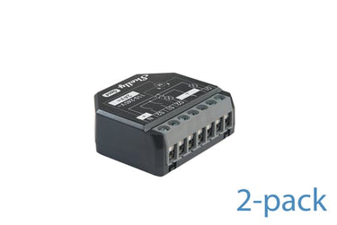 Shelly 2PM Gen4 2-pack - WiFI & Zigbee relæ/jalousi, 2 kanaler med effektmåling (24VDC/230VAC) - 1