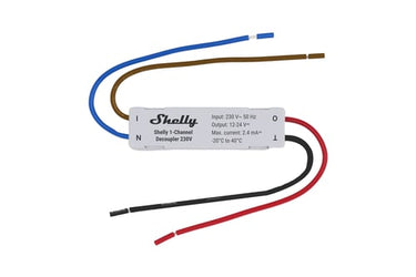 Shelly 1-Channel Decoupler 230V - AC til DC signalomformer - 1
