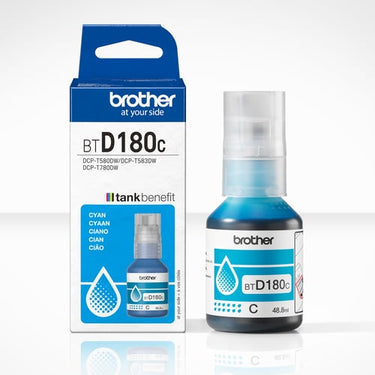 Brother BTD180C Blækflaske cyan - 1