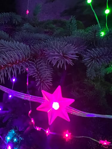 Julekæden - Stjerne 10m RGB Bluetooth - 1