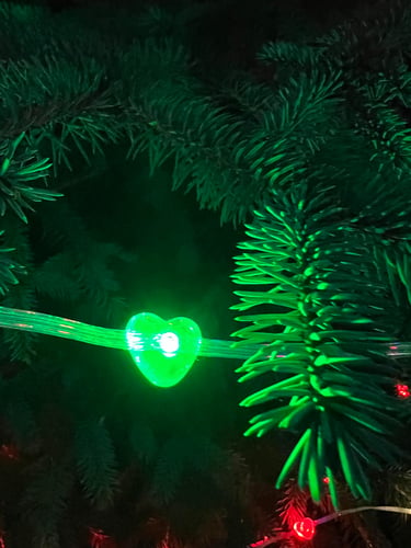 Julekæden - Hjerte 10m RGB Bluetooth - 1