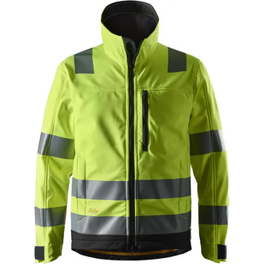 Hi-Vis softshell jakke klasse 3 gul/sort str XL - 1