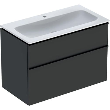 Geberit Icon møbelpakke 900 x 480 x 630 mm 2 skuffer Lava porcelæn mat lakeret - 1