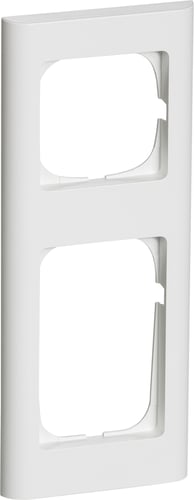 FUGA ramme Softline 68 2,5 modul hvid - 1
