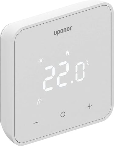 Uponor smatrix wave digital termostat trådløs D+RH T-267 hvid - 1
