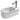 Lavabo Cosa 25 håndvask m/hanehul hvid - 1