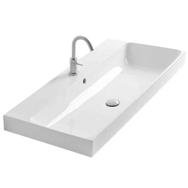 Lavabo Lavabo 100 håndvask m/hanehul hvid - 1