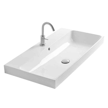Lavabo Lavabo 80 håndvask m/hanehul hvid - 1