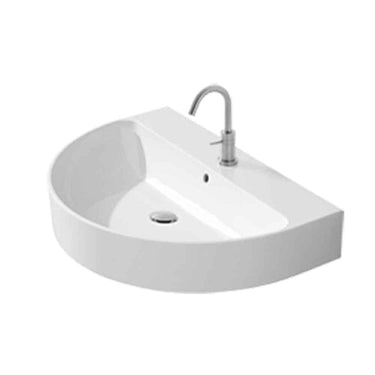 Lavabo Lavabo 60 halvrund håndvask m/hanehul hvid - 1