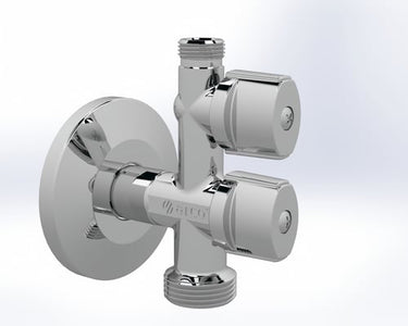 Broen Arcofix kombiventil 1/2" x 3/4" x 3/8" - 1
