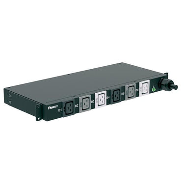 Powerpanel basic 19" 1U 415V/32A 6xC19 med 3m ledning sort - 1