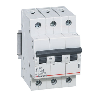 RX³ MCB automatsikring C16 3pol 3M 6000A - 1