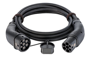 Ladekabel til el-bil 1 x type2 han stik og 1 x type2 Hun stik 3F 16A ( bemærk max mærkestrøm på 20A) 11KW kabellængde 5,0M - 1