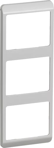 OPUS 66 ramme kombi 3 modul lodret lysegrå - 1
