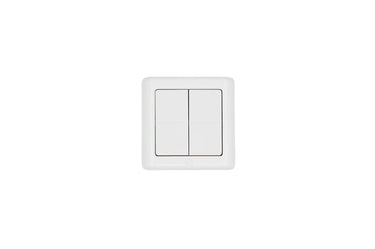 Shelly BLU Wall Switch 4 ZB DK Hvid - Batteritryk til dansk afbrydersystem - 1