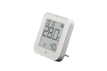 Shelly BLU H&T Display ZB hvid - Bluetooth & Zigbee temp-/luftfugtighedssensor - 1