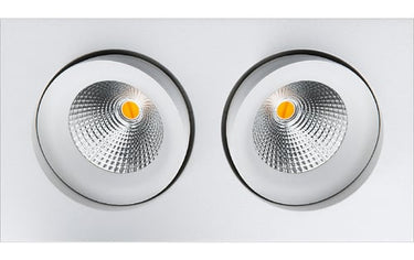 Junistar Square IsoSafe DimToWarm Hvid 2x7W - 1