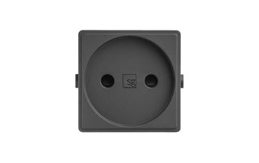 stikkontakt +s antracit 2-pol u/jord 1m - 1