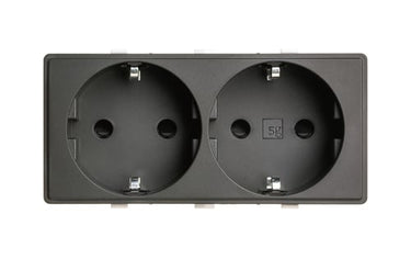 STIKKONTAKT+S SCHUKO 16A 2M ANTRACIT - 1