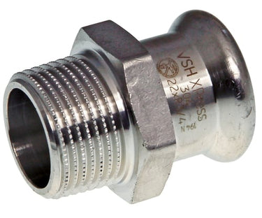 VSH XPress overgang 22mmx3/4" RF 304 muffe/nippel - 1