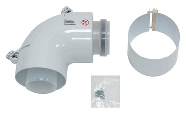 ECOTEC & ECOCOMPACT TILBEHØR BØJNING 87DEG 60/100 PP MED INSPEKTION - 1