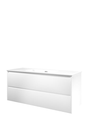 Sanibell Proline grebsfri møbelsæt 120x46 cm mathvid - 1