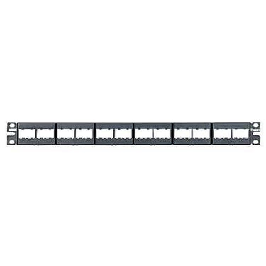 Patchpanel m/kabel aflastning 24 port uden konnekter - 1