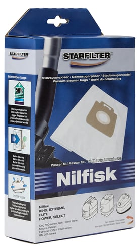 Startfilter Støvsugerposer - Nilfisk King - 1