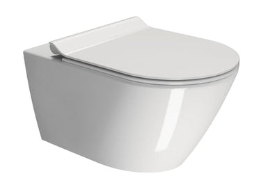 GSI Kube X vægtoilet 55x36cm med Genius flush skylleteknik - 1