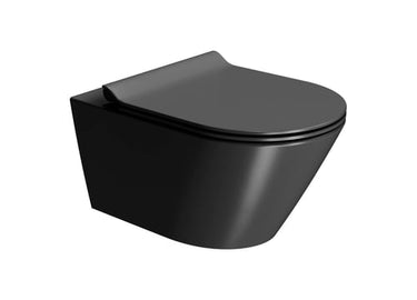 GSI Kube X vægtoilet 55x36cm Genius flush skylleteknik matsort - 1