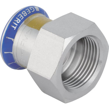 Geberit Mapress overgang rf m/ indvendigt gevind (gas) d=35mm Rp=1 1/4″ - 1