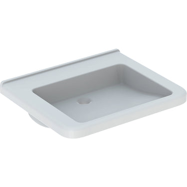 Geberit Renova Comfort Square håndvask 650 x 550 x 155 mm hvid porcelæn - 1