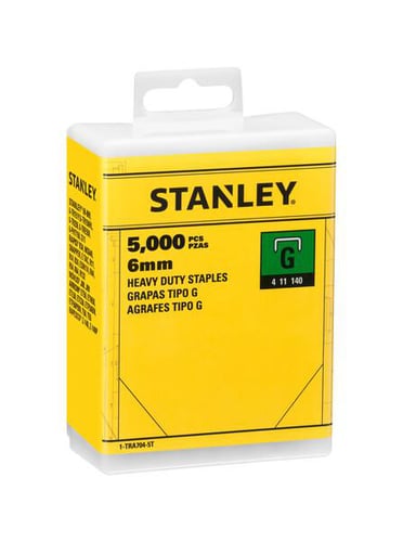 Stanley HEAVY DUTY Klammer 6mm TYPE G 5000 styk - 1