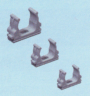 Clips for cableater Ø 20 med skruehul - 1